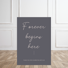 Load image into Gallery viewer, Welcome Sign - Forever Begins Here