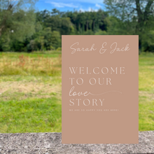 Load image into Gallery viewer, Welcome Sign - Welcome to Our Love Story