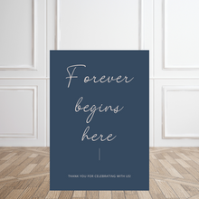 Load image into Gallery viewer, Welcome Sign - Forever Begins Here