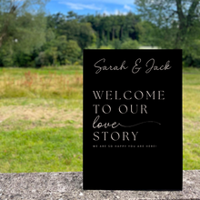 Load image into Gallery viewer, Welcome Sign - Welcome to Our Love Story