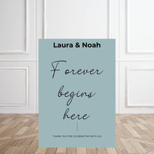Load image into Gallery viewer, Welcome Sign - Forever Begins Here