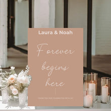 Load image into Gallery viewer, Welcome Sign - Forever Begins Here
