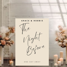 Load image into Gallery viewer, Welcome Sign - The Night Before
