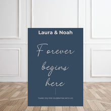 Load image into Gallery viewer, Welcome Sign - Forever Begins Here
