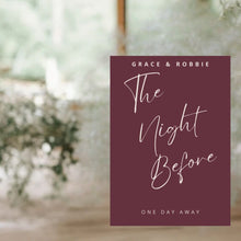 Load image into Gallery viewer, Welcome Sign - The Night Before
