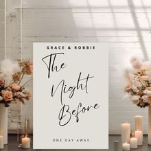 Load image into Gallery viewer, Welcome Sign - The Night Before
