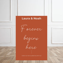 Load image into Gallery viewer, Welcome Sign - Forever Begins Here
